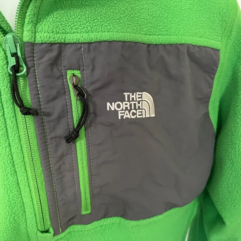 🧥 The North Face Men’s Lime Green & Gray 1/2 Zip Pullover Jacket S EUC ⛰️